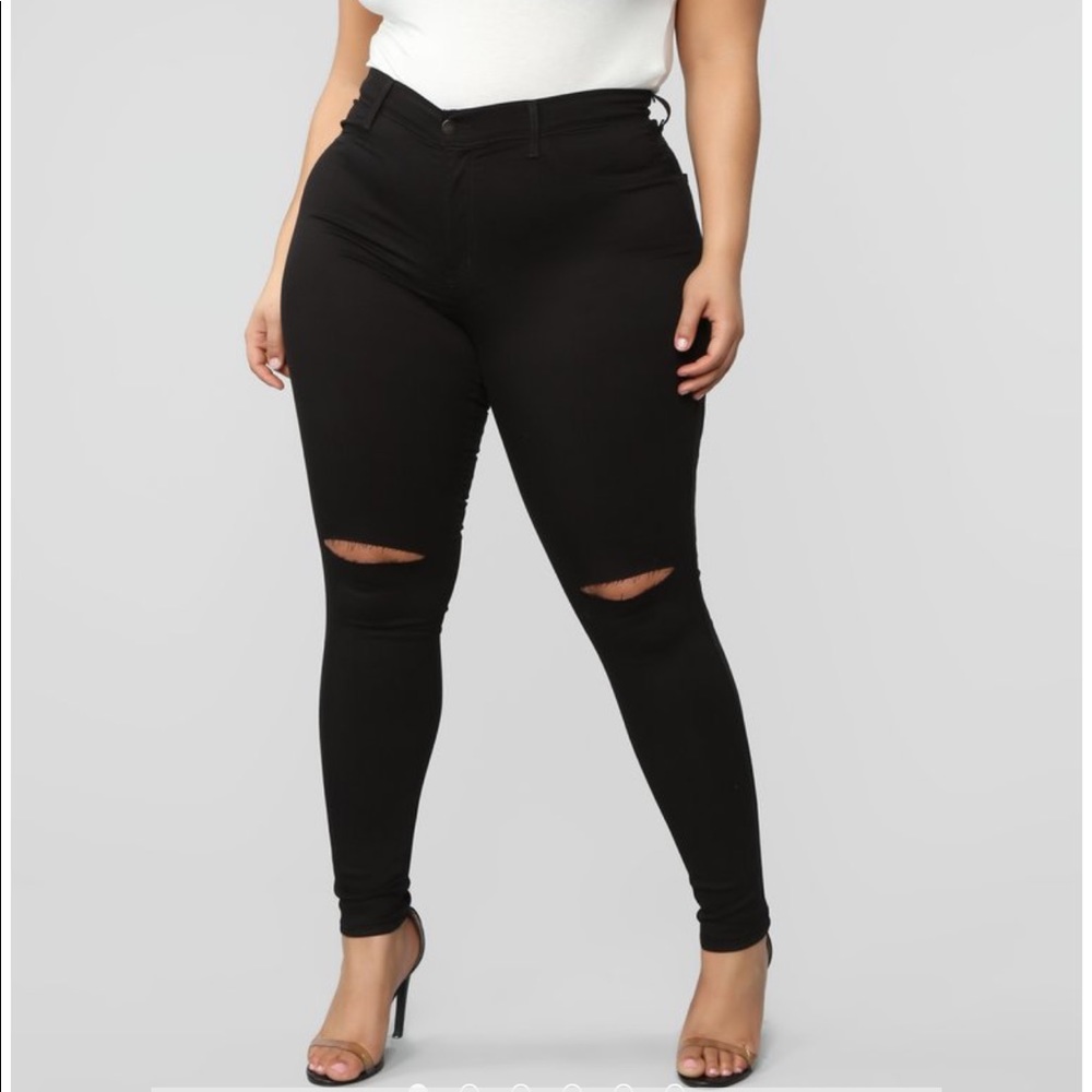 Black Super High Waisted Skinny Jeans